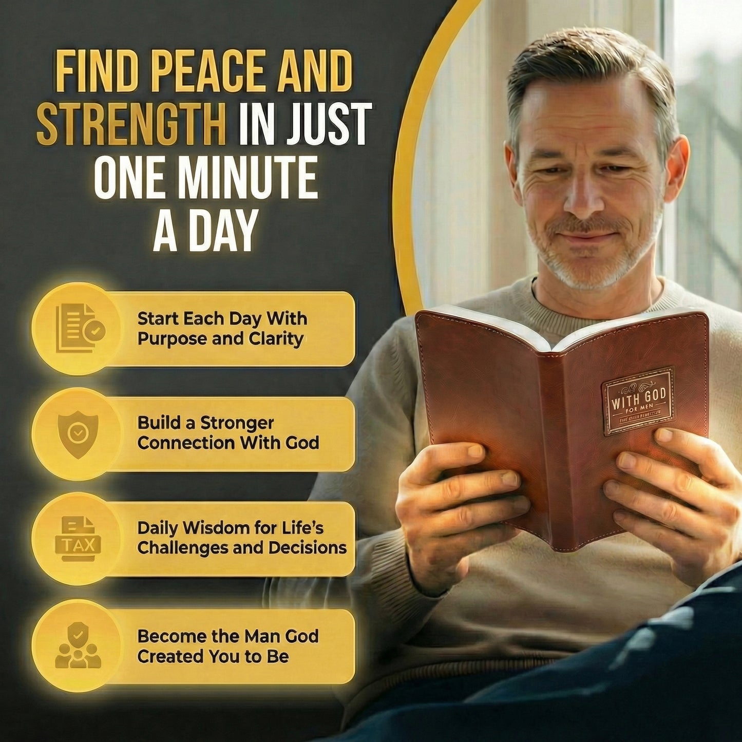 One Minute With God for Men™ 365-Day Devotional Journal